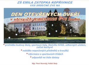 Den otevřených dveří 2025 pro žáky 5. tříd