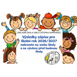 Výsledky zápisu pro školní rok 2026/2027